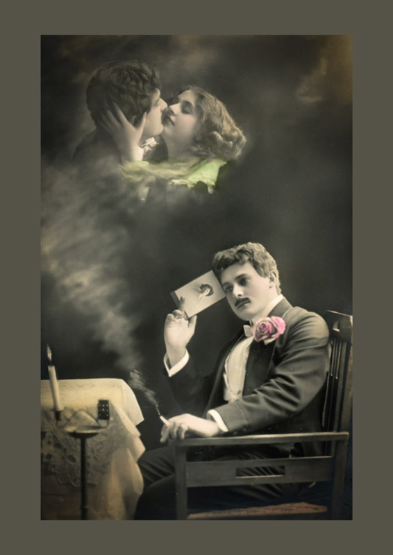 Carte postale ancienne avec Jeanne Helbling