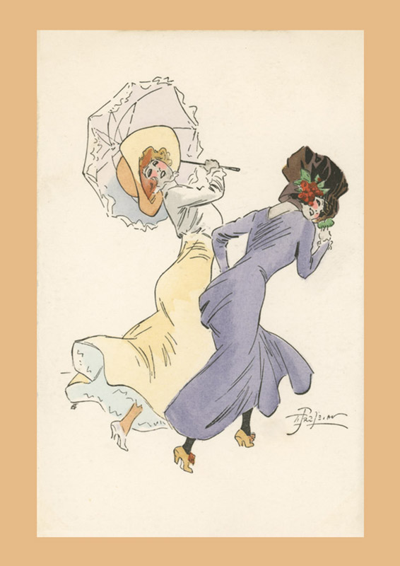 Carte postale ancienne avec Jeanne Helbling