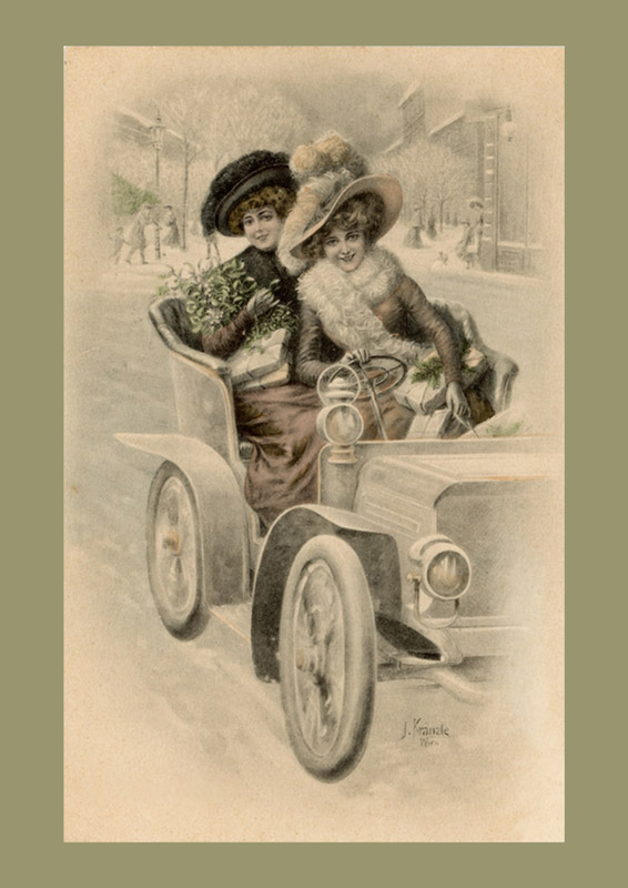 Carte postale ancienne avec Jeanne Helbling