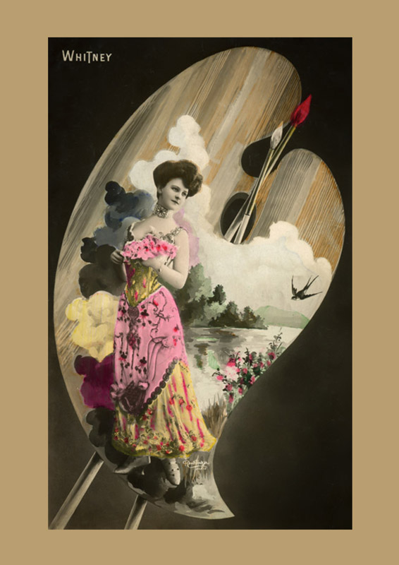 Carte postale ancienne avec Jeanne Helbling