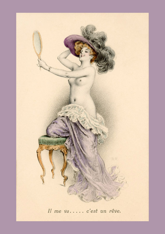 Carte postale ancienne avec Jeanne Helbling