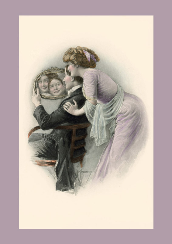 mon-doux-mon-tendre Carte postale ancienne avec Jeanne Helbling