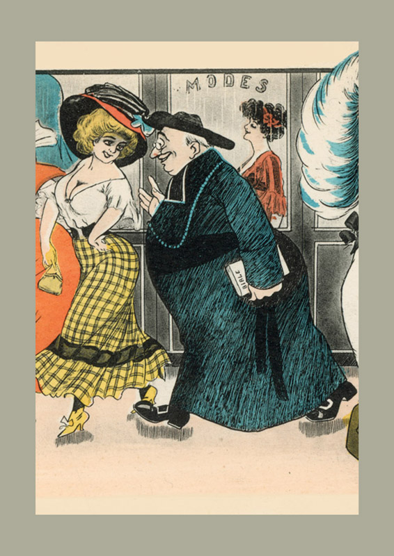 peches-mignons Carte postale ancienne avec Jeanne Helbling